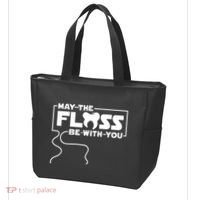 May The Floss Be With You Dentist Dentistry Dental Tote Bag thumb 3