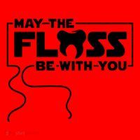 May The Floss Be With You Dentist Dentistry Dental Santa Hat thumb 1