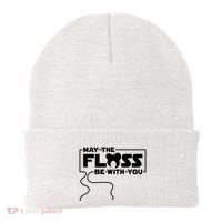 May The Floss Be With You Dentist Dentistry Dental Beanie thumb 0