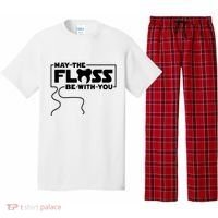 May The Floss Be With You Dentist Dentistry Dental Pajama Set thumb 0