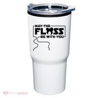 May The Floss Be With You Dentist Dentistry Dental Tumbler thumb 0