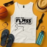 May The Floss Be With You Dentist Dentistry Dental Tank Top thumb 4