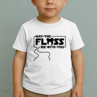 May The Floss Be With You Dentist Dentistry Dental Toddler T-Shirt thumb 2