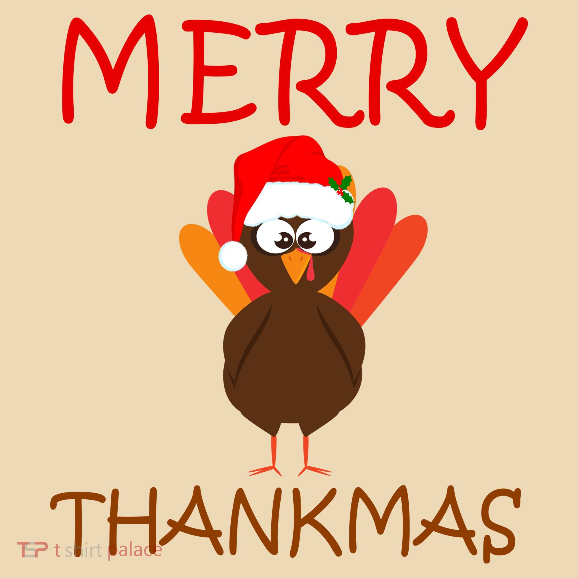 Merry Thankmas Funny Thanksgiving Turkey Tote Bag