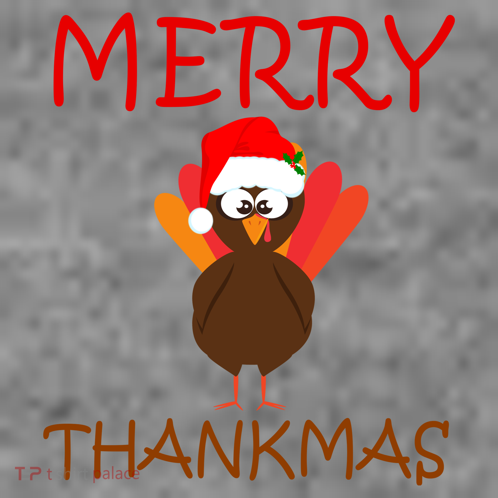 Merry Thankmas Funny Thanksgiving Turkey Toddler Hoodie