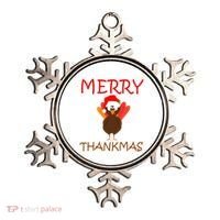 Merry Thankmas Funny Thanksgiving Turkey Ornament thumb 0