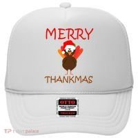 Merry Thankmas Funny Thanksgiving Turkey Hat thumb 0