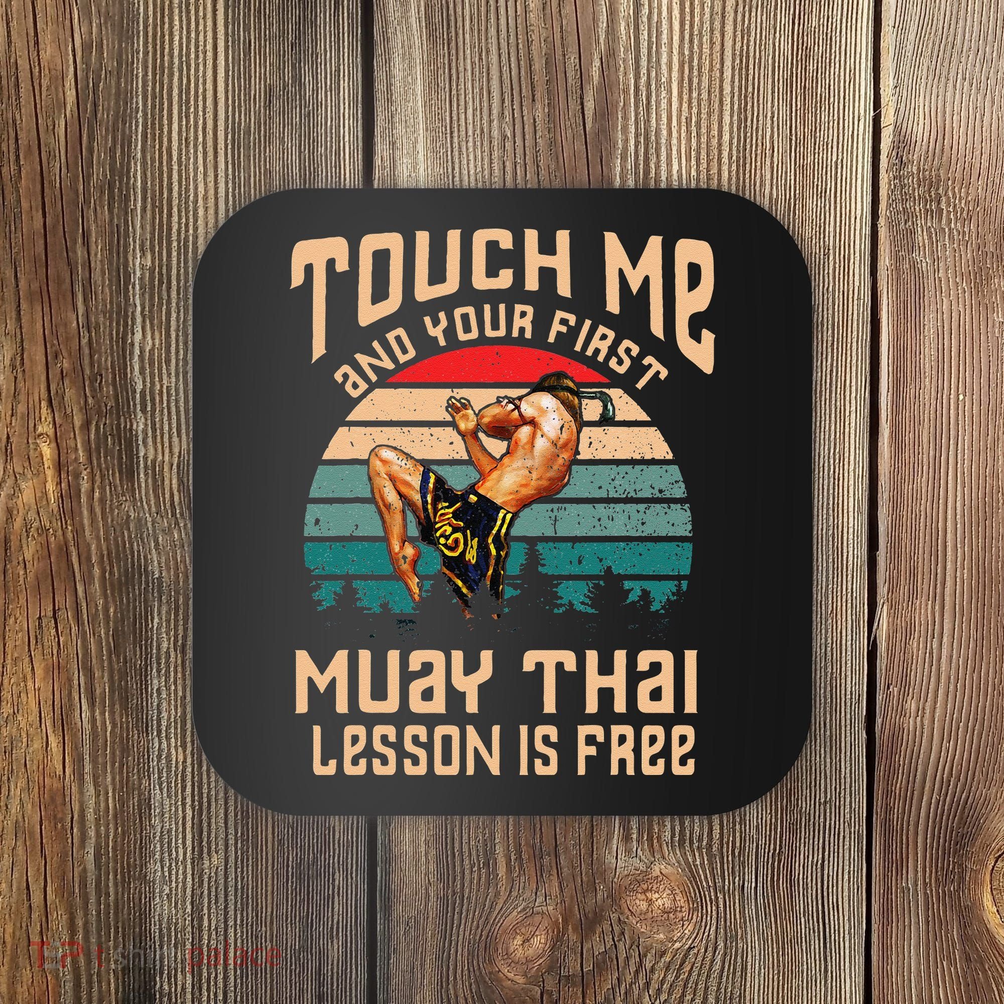 Muay Thai Funny Quote Kickboxing Thailand Boxing Coaster