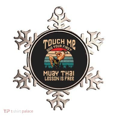 Muay Thai Funny Quote Kickboxing Thailand Boxing Ornament