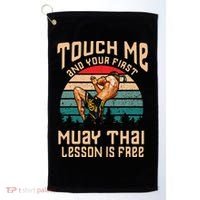 Muay Thai Funny Quote Kickboxing Thailand Boxing Golf Towel thumb 0