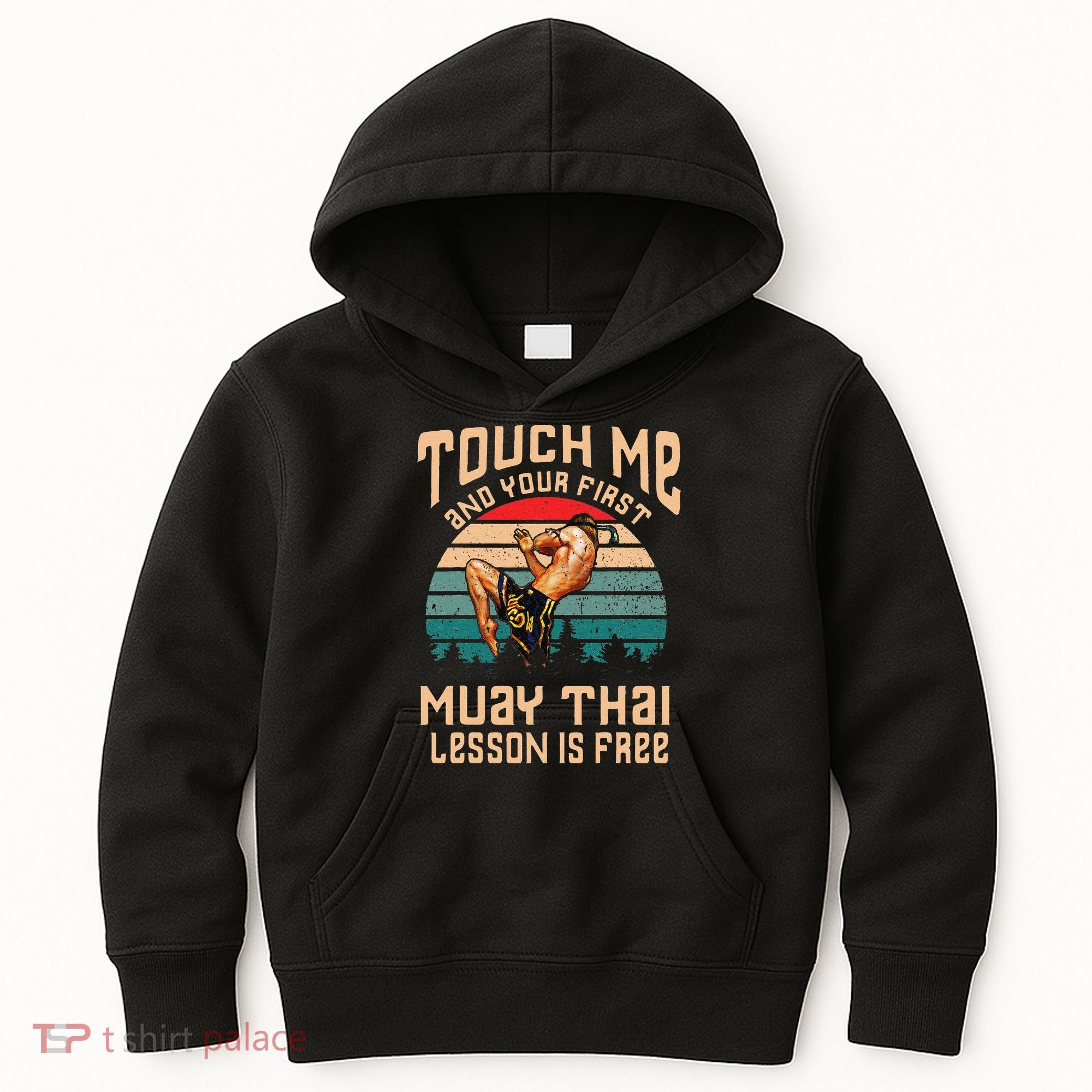 Muay Thai Funny Quote Kickboxing Thailand Boxing Kids Hoodie