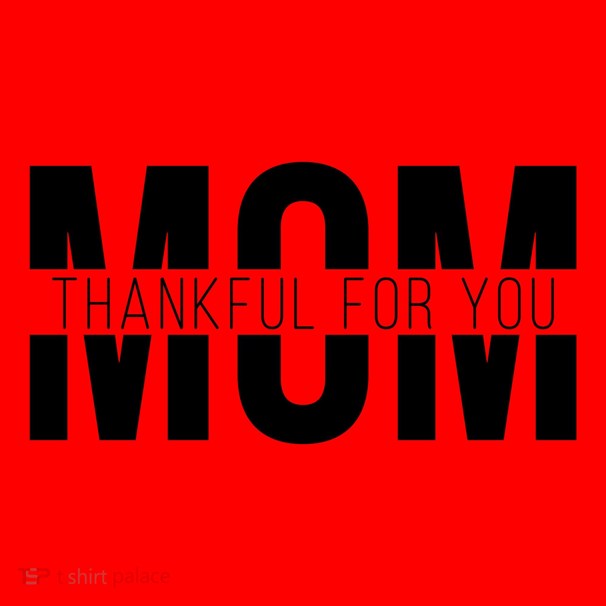 Mom Thankful For You Mothers Day Santa Hat