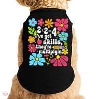 Math Teacher Floral Pi Teacher Math Mathematics Happy Pi Doggie Tank thumb 0