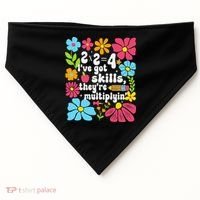 Math Teacher Floral Pi Teacher Math Mathematics Happy Pi USA-Made Doggie Bandana thumb 0