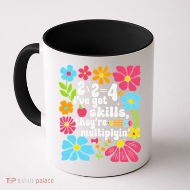 Math Teacher Floral Pi Teacher Math Mathematics Happy Pi Coffee Mug