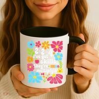 Math Teacher Floral Pi Teacher Math Mathematics Happy Pi Coffee Mug thumb 3