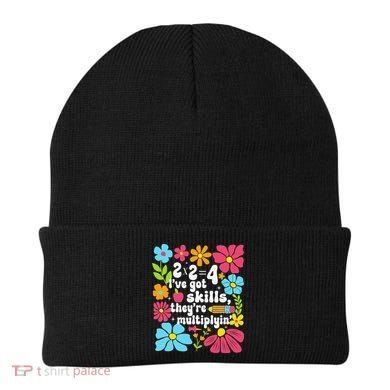Math Teacher Floral Pi Teacher Math Mathematics Happy Pi Beanie