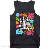 Math Teacher Floral Pi Teacher Math Mathematics Happy Pi Tank Top thumb 0
