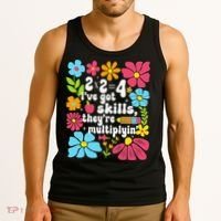 Math Teacher Floral Pi Teacher Math Mathematics Happy Pi Tank Top thumb 3