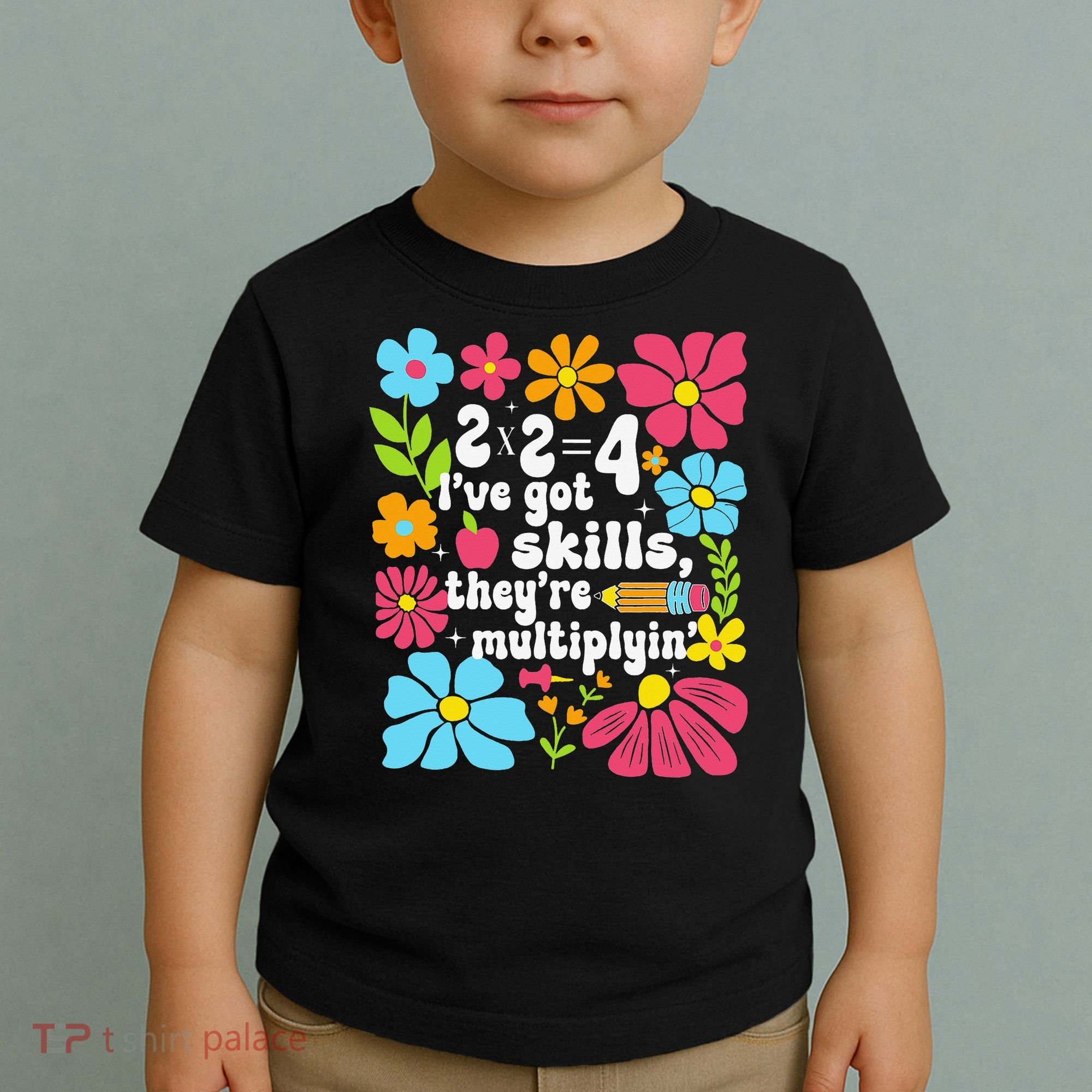 Math Teacher Floral Pi Teacher Math Mathematics Happy Pi Toddler T-Shirt