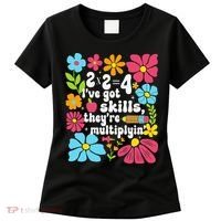 Math Teacher Floral Pi Teacher Math Mathematics Happy Pi Women's T-Shirt thumb 0