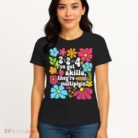 Math Teacher Floral Pi Teacher Math Mathematics Happy Pi Women's T-Shirt thumb 4