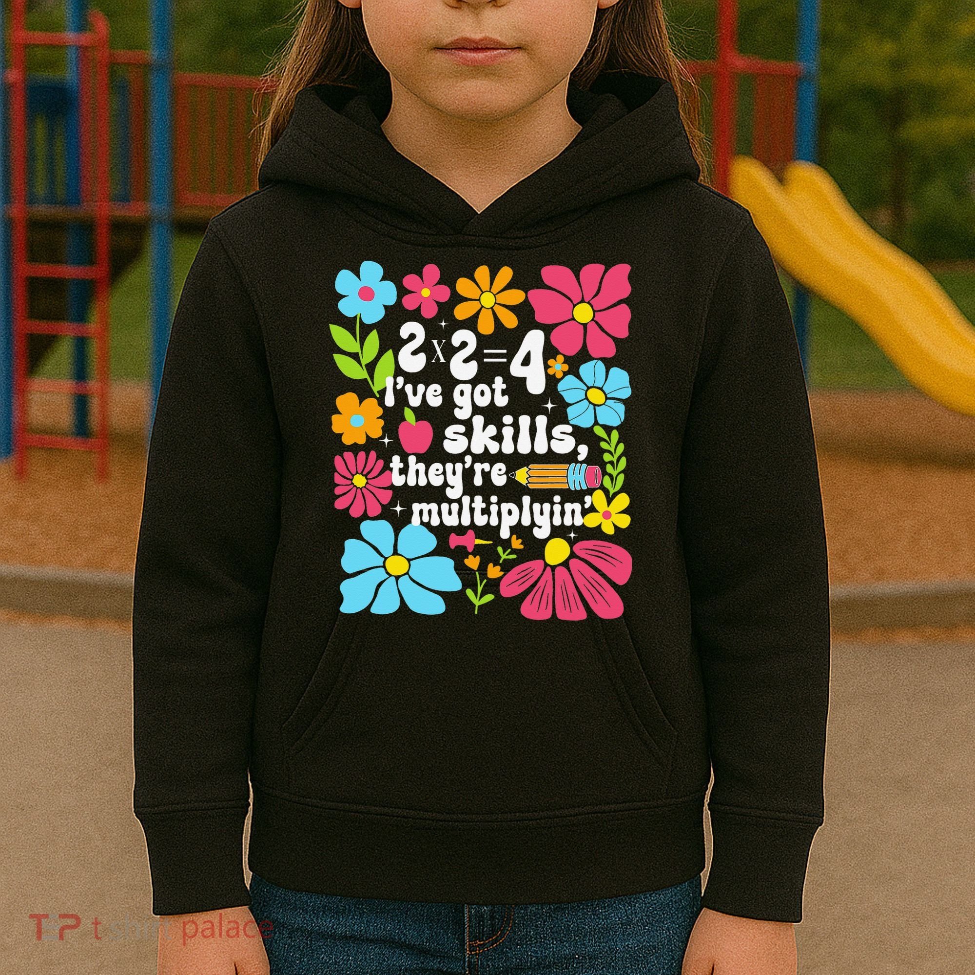 Math Teacher Floral Pi Teacher Math Mathematics Happy Pi Kids Hoodie