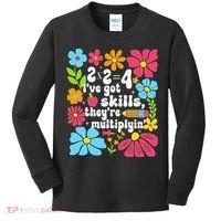 Math Teacher Floral Pi Teacher Math Mathematics Happy Pi Kids Long Sleeve Shirt thumb 0