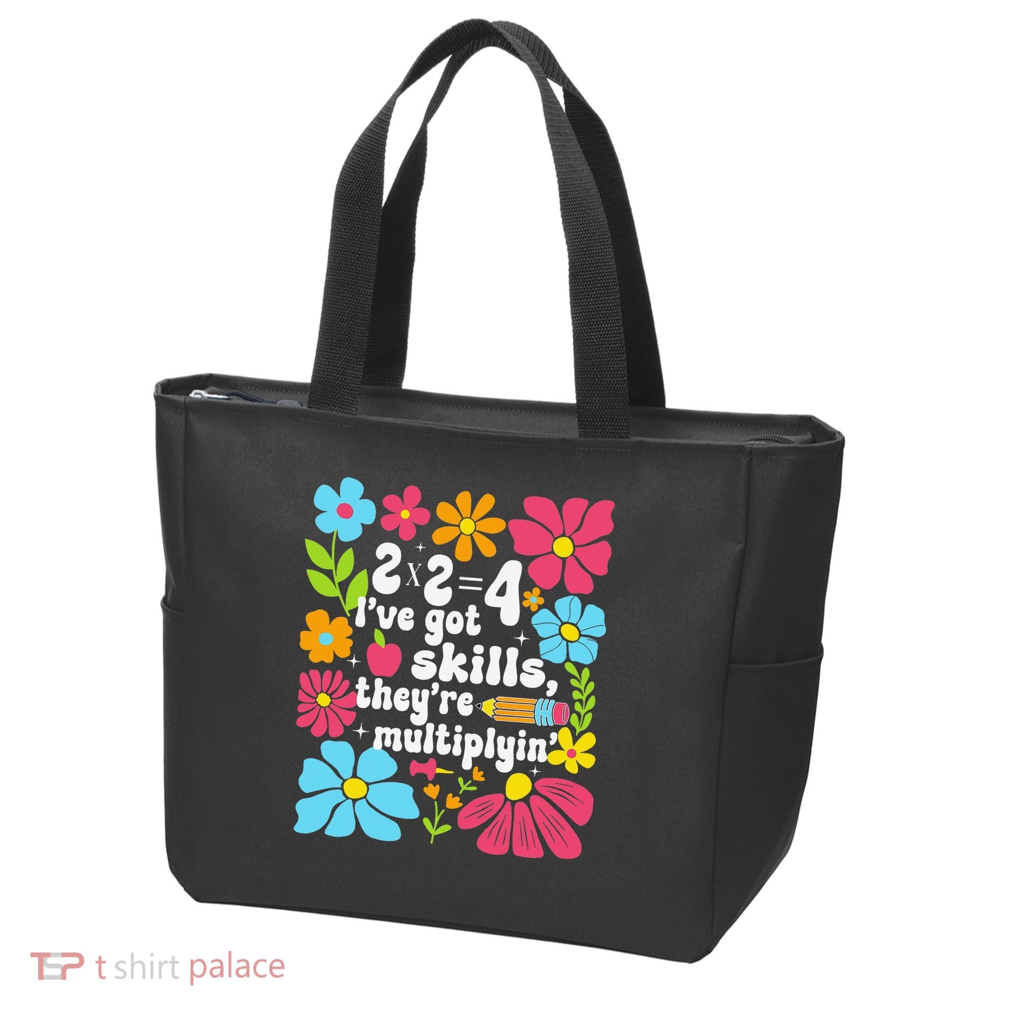 Math Teacher Floral Pi Teacher Math Mathematics Happy Pi Tote Bag
