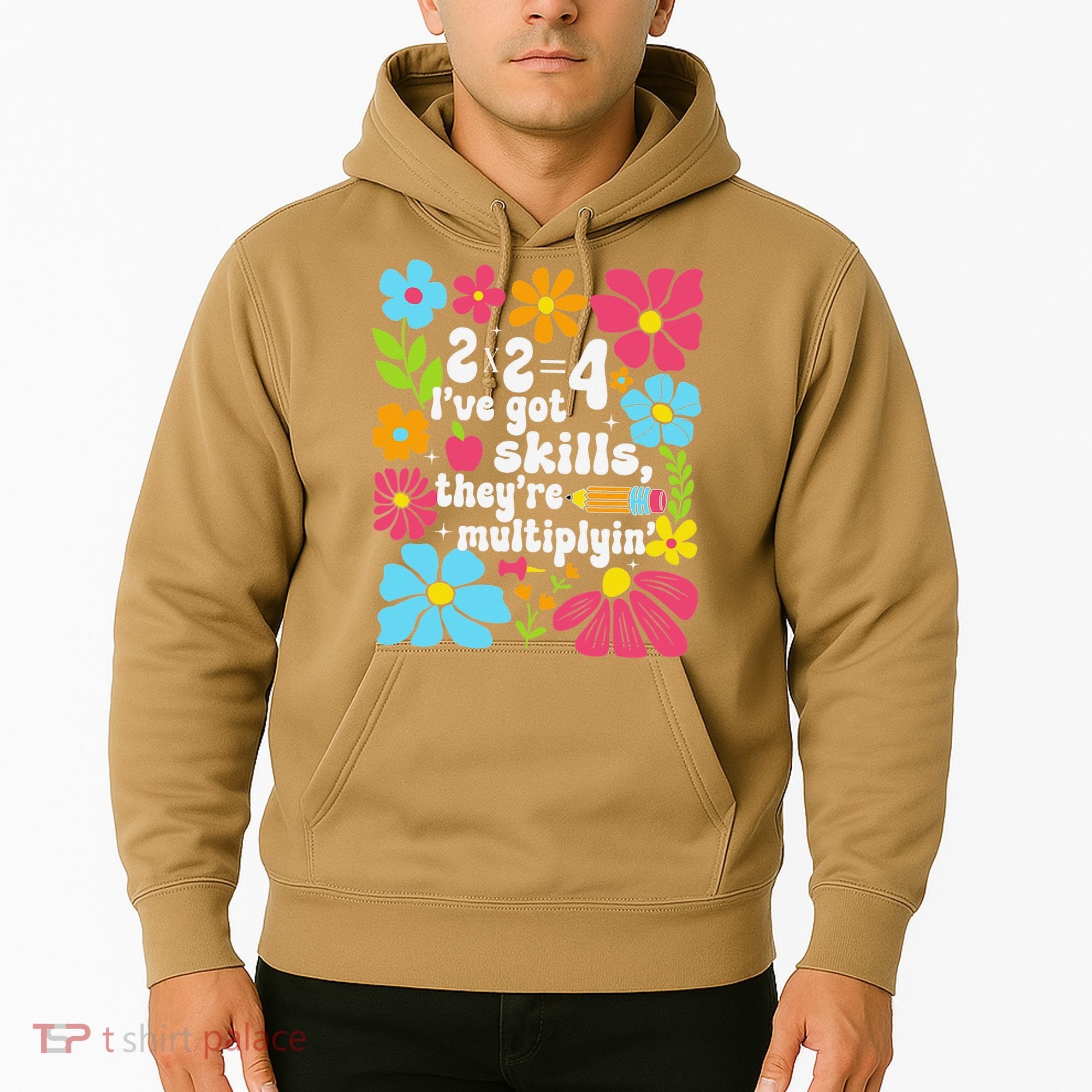 Math Teacher Floral Pi Teacher Math Mathematics Happy Pi Hoodie