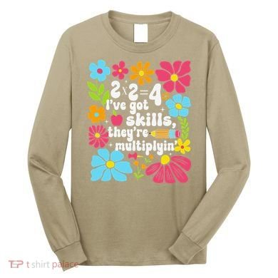 Math Teacher Floral Pi Teacher Math Mathematics Happy Pi Long Sleeve Shirt