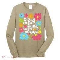 Math Teacher Floral Pi Teacher Math Mathematics Happy Pi Long Sleeve Shirt thumb 0