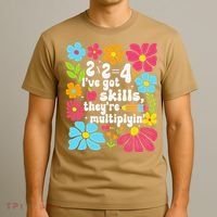 Math Teacher Floral Pi Teacher Math Mathematics Happy Pi T-Shirt thumb 3
