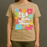 Math Teacher Floral Pi Teacher Math Mathematics Happy Pi T-Shirt thumb 4