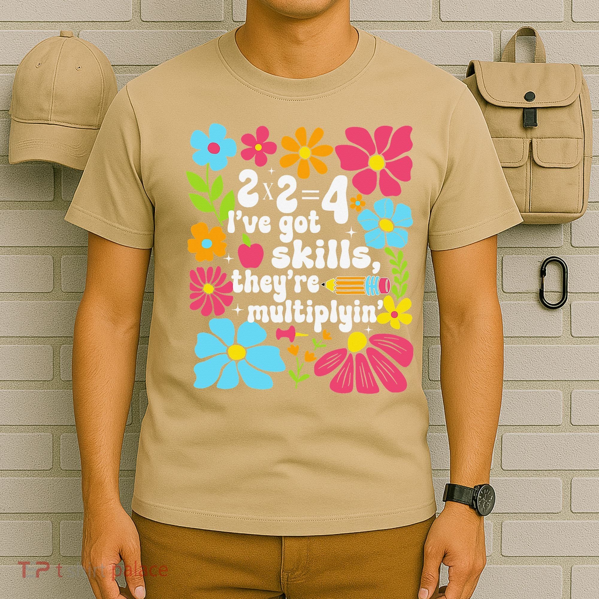Math Teacher Floral Pi Teacher Math Mathematics Happy Pi T-Shirt
