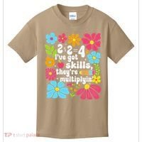 Math Teacher Floral Pi Teacher Math Mathematics Happy Pi Kids T-Shirt thumb 0