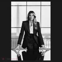Melania Trump First Lady Official White House Portrait Coaster thumb 2