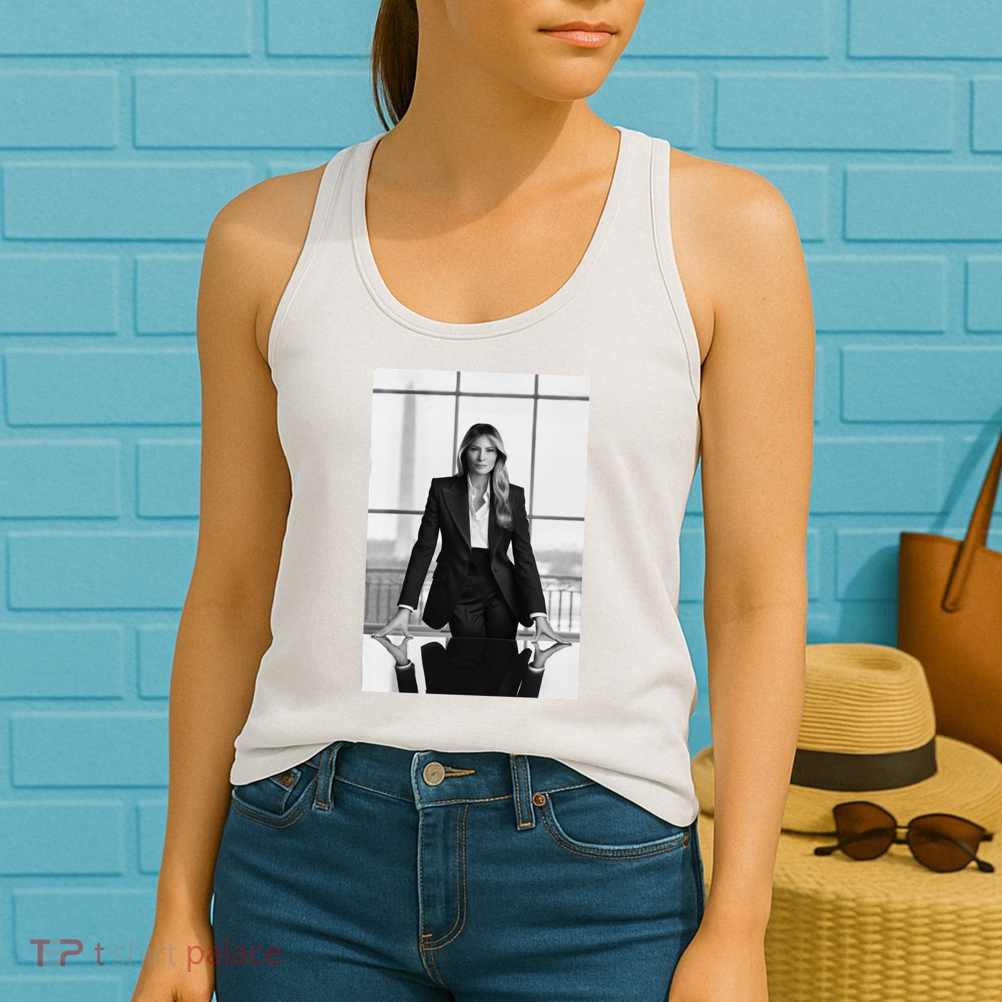 Melania Trump First Lady Official White House Portrait Women's Tank Top