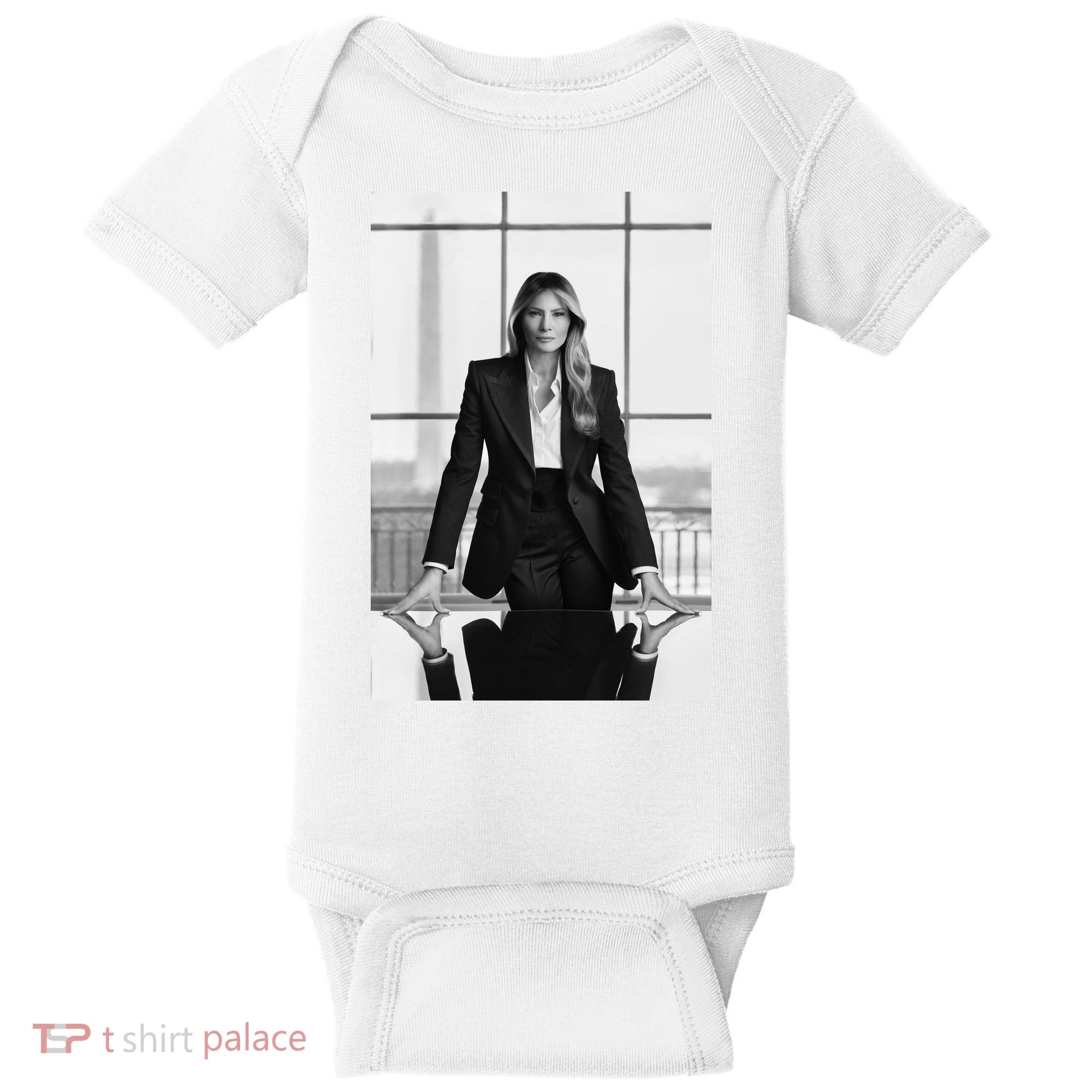 Melania Trump First Lady Official White House Portrait Baby Bodysuit