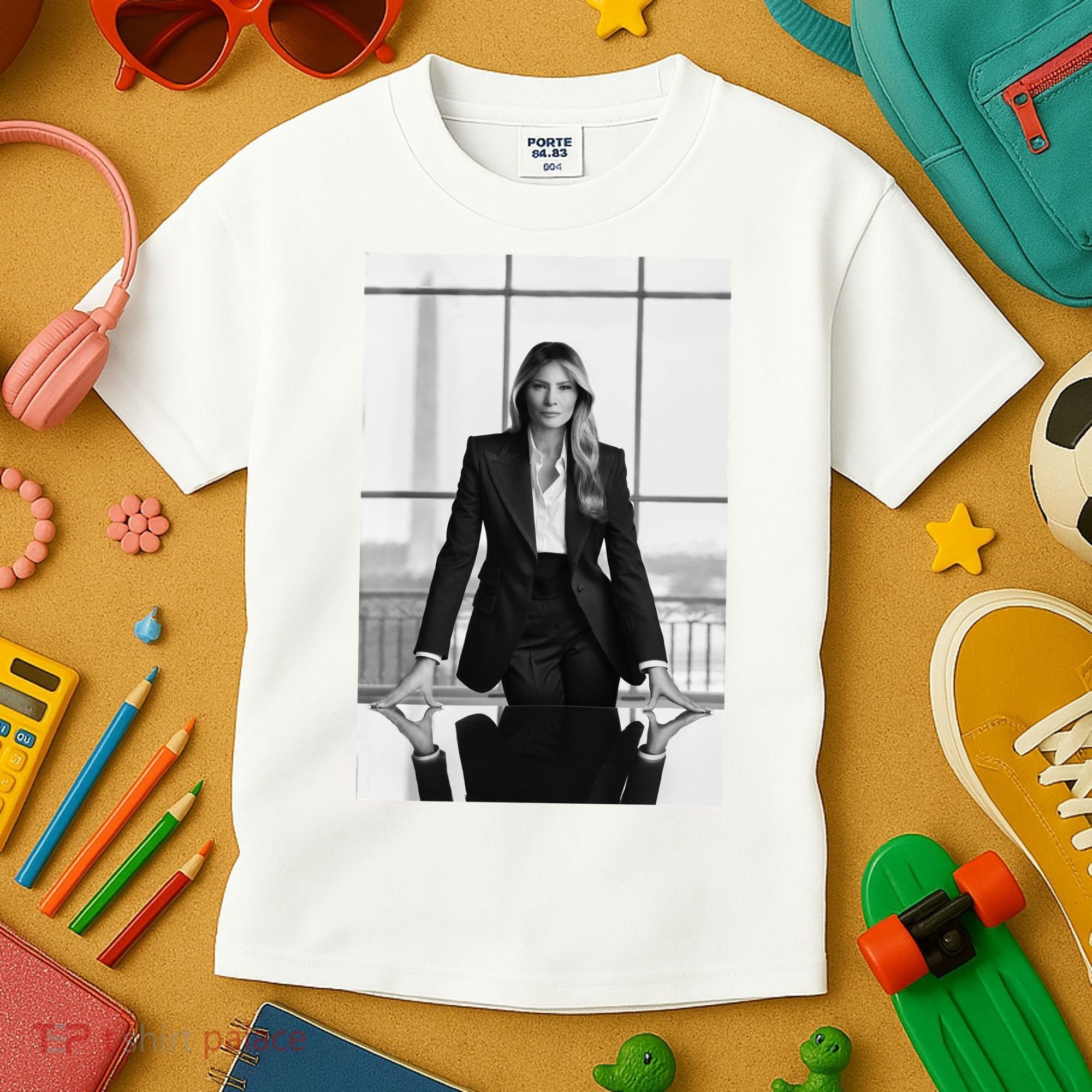 Melania Trump First Lady Official White House Portrait Kids T-Shirt