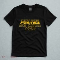 May the Forties Be With You Funny 40th Birthday Gift  T-Shirt thumb 5