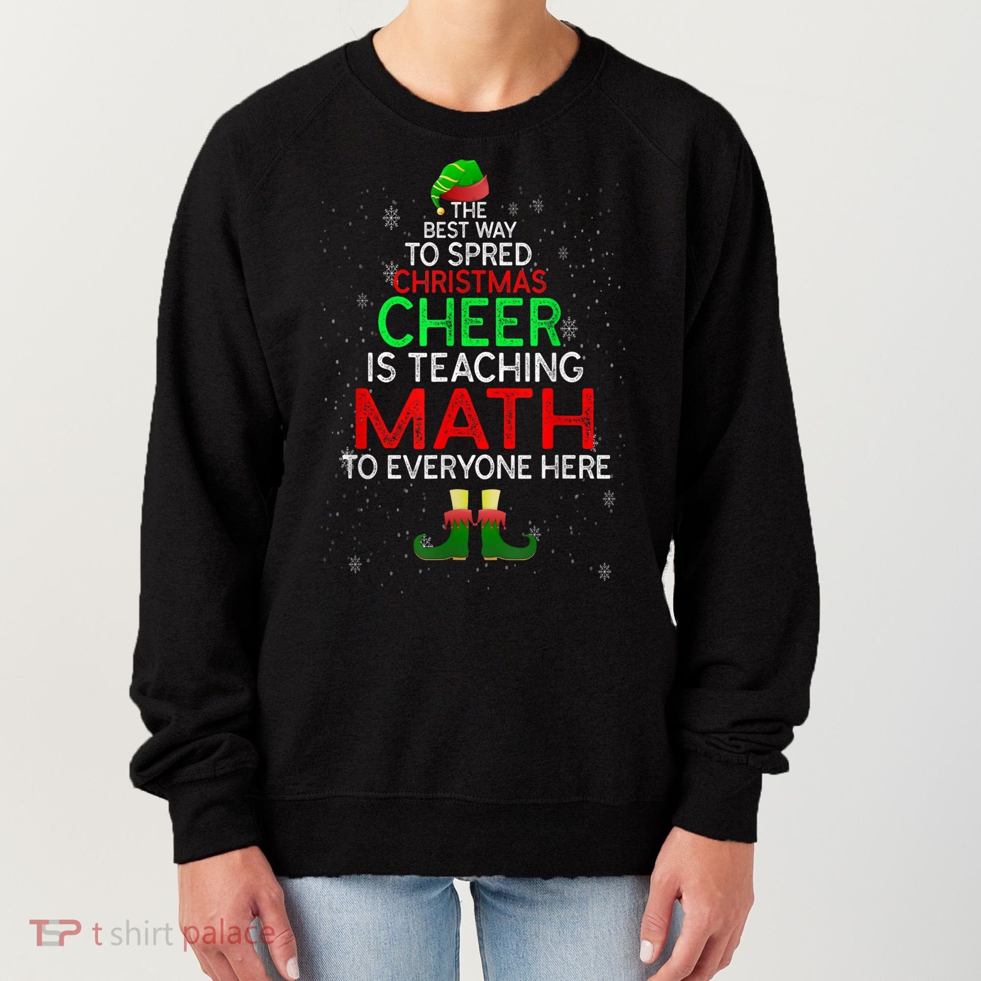 Math Teacher Funny Quote Christmas Women's Sweatshirt