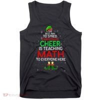 Math Teacher Funny Quote Christmas Tank Top thumb 0