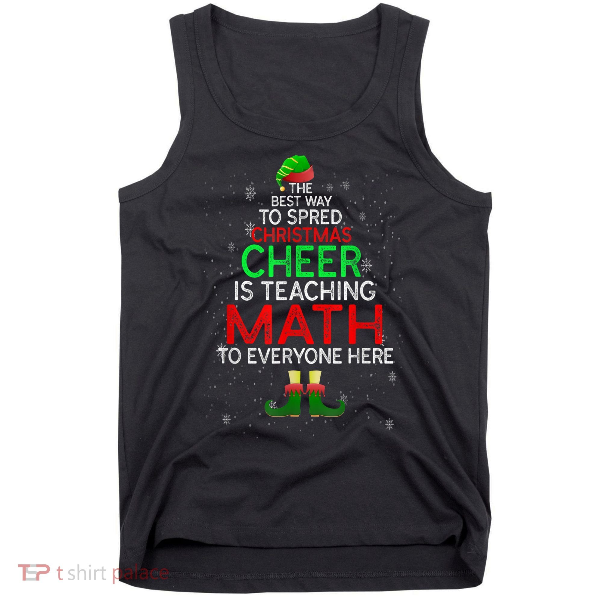 Math Teacher Funny Quote Christmas Tank Top