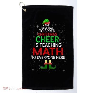 Math Teacher Funny Quote Christmas Golf Towel