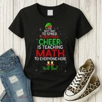 Math Teacher Funny Quote Christmas Women's T-Shirt thumb 3