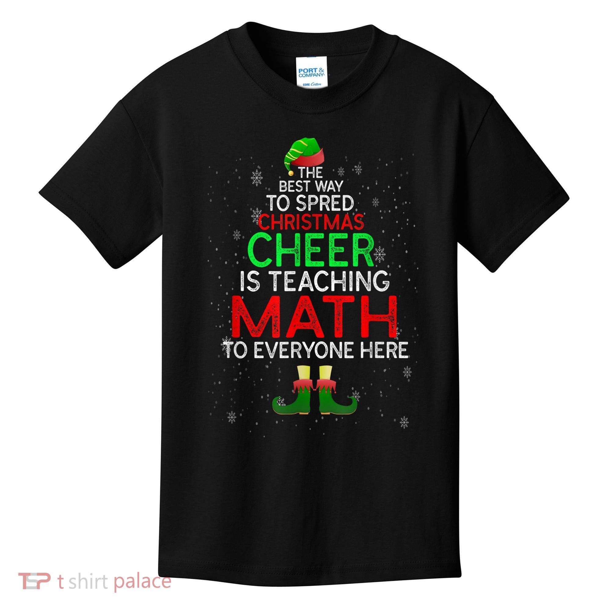 Math Teacher Funny Quote Christmas Kids T-Shirt