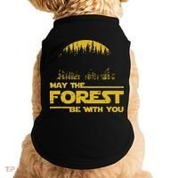 May The Forest Be With You Camping Gifts Scifi Nerd Doggie Tank thumb 0
