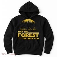 May The Forest Be With You Camping Gifts Scifi Nerd Hoodie thumb 0