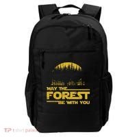 May The Forest Be With You Camping Gifts Scifi Nerd Backpack thumb 0